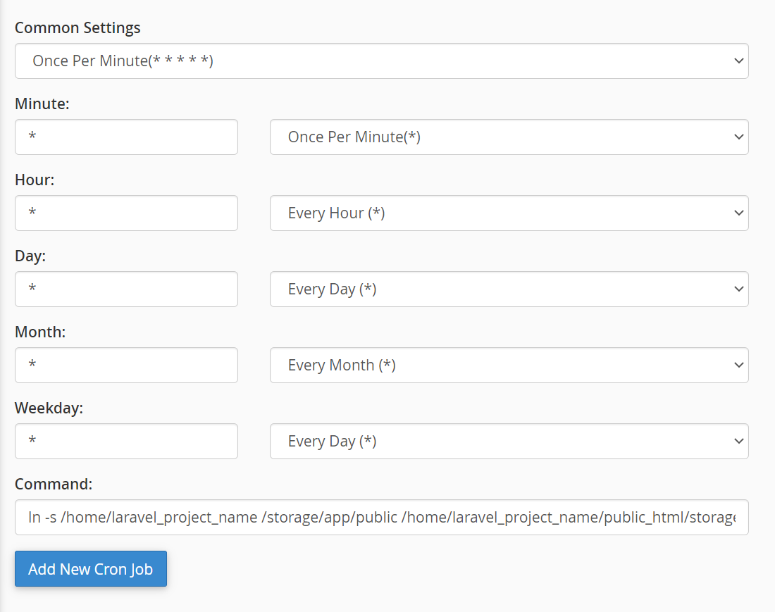 create laravel storage link