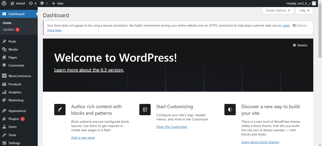 wordpress-dashboard