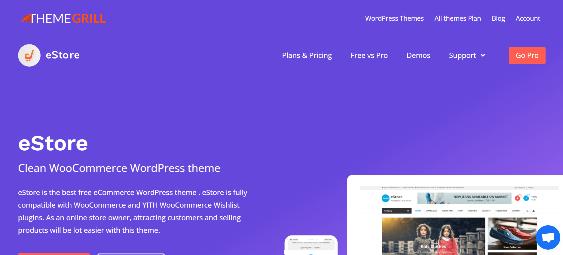 Fastest WooCommerce Themes - eStore Pro