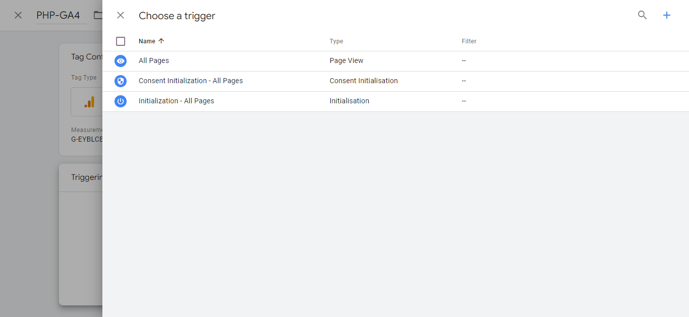 Setting Up Google Analytics 4 on PHP Site - GA4 Trigger Configuration