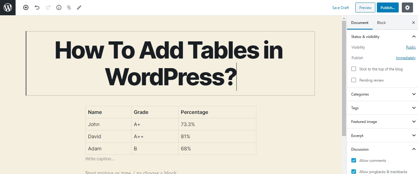 wp data tables