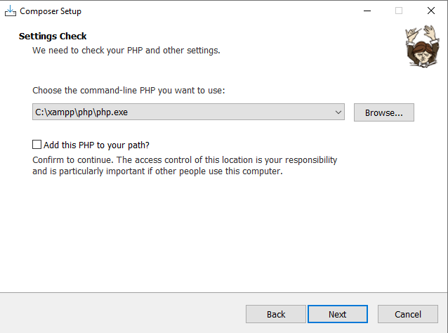 Magento on XAMPP - Composer Install Process