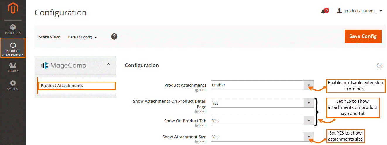 Magento Product Attachments