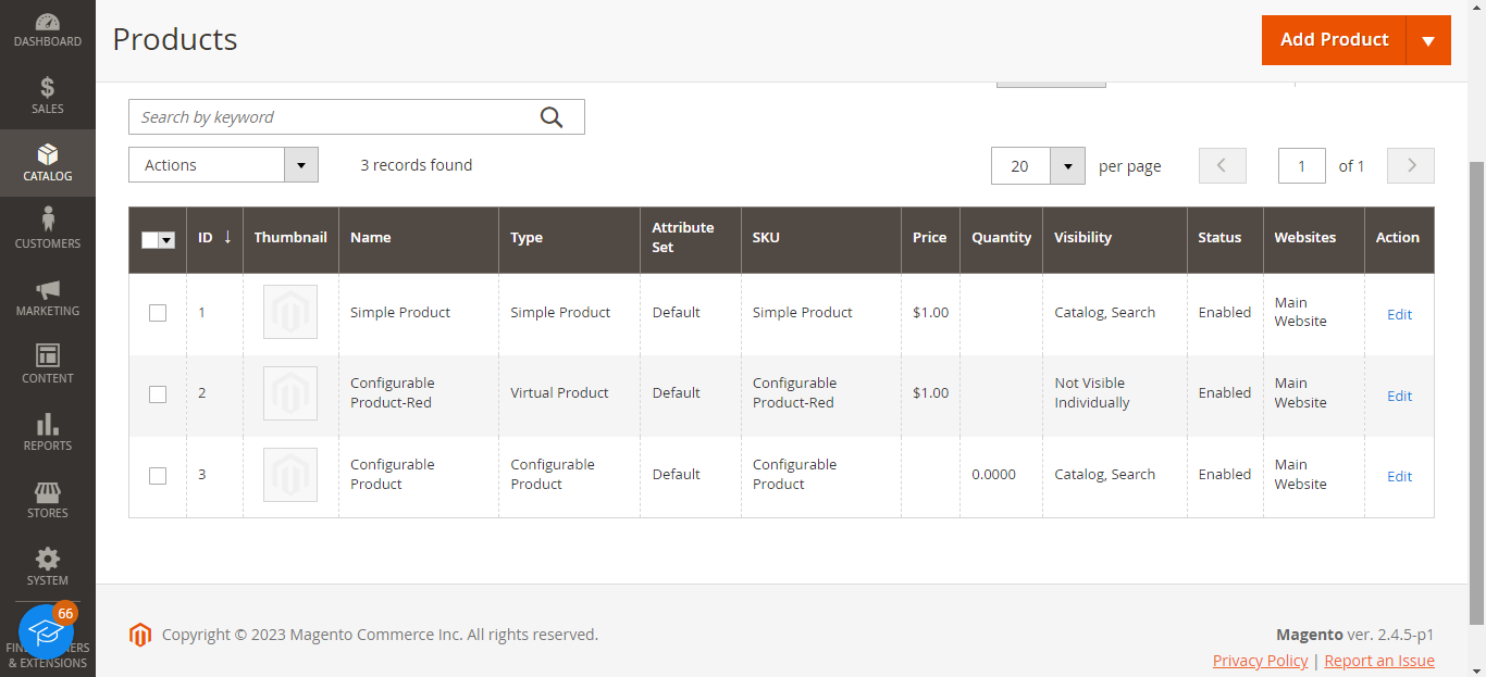 Create and Manage Products in Magento