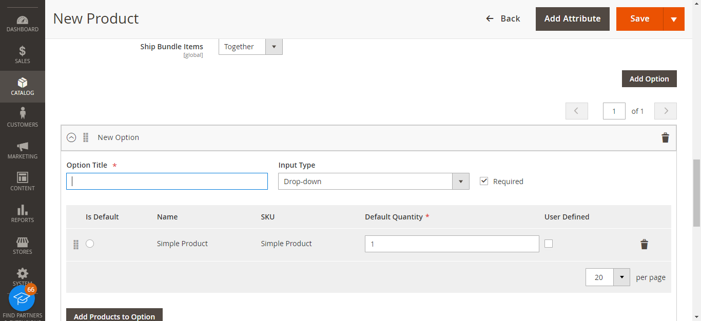 Create and Manage Products in Magento