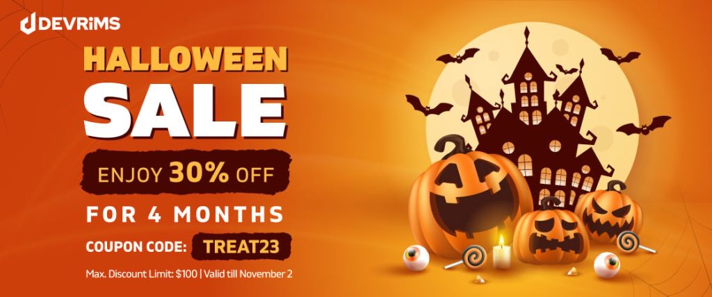 Halloween Hosting Sale Banner