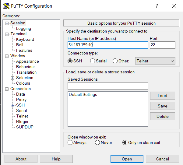 WP-CLI - PuTTY