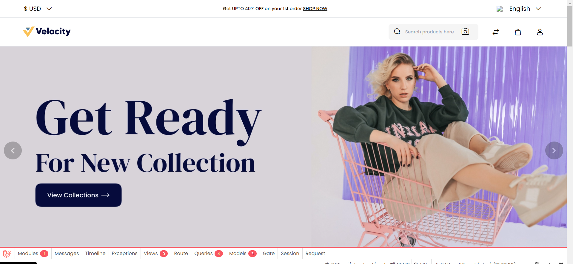 Laravel Ecommerce Website Storefront