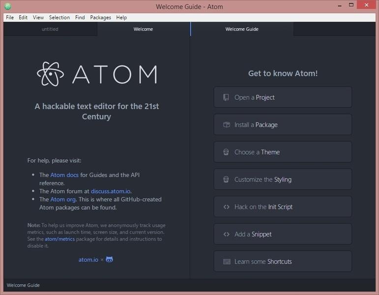 PHP Editor - Atom