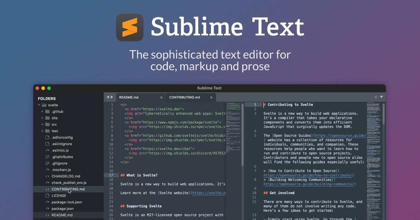 PHP IDE - Sublime Text Website Screenshot