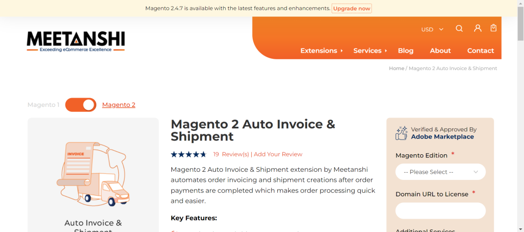 Magento 2 Invoice extension