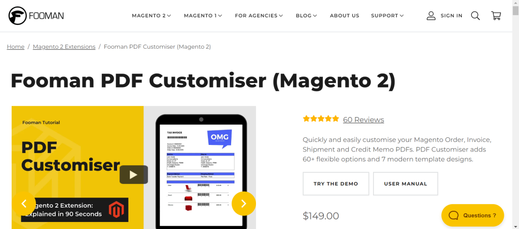 Magento 2 Invoice extension